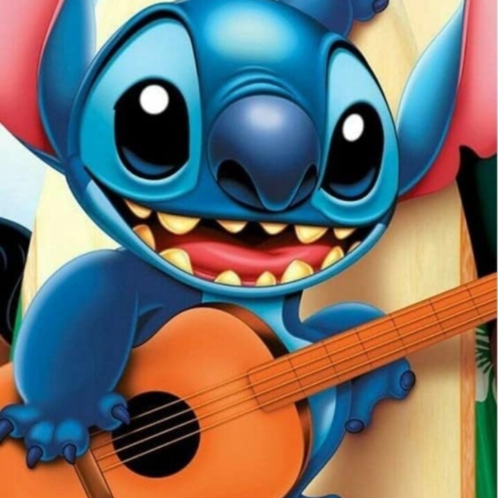 NIP Stitch with Guitar Diamond Art Kit, 30x40